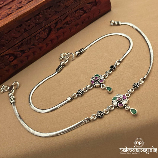 Kemp Oxidised Anklet (A6995)