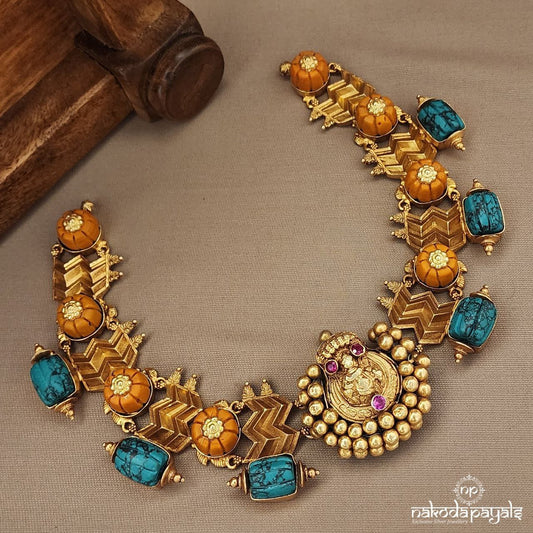 Nagru Turquoise Neckpiece (Gn9505)
