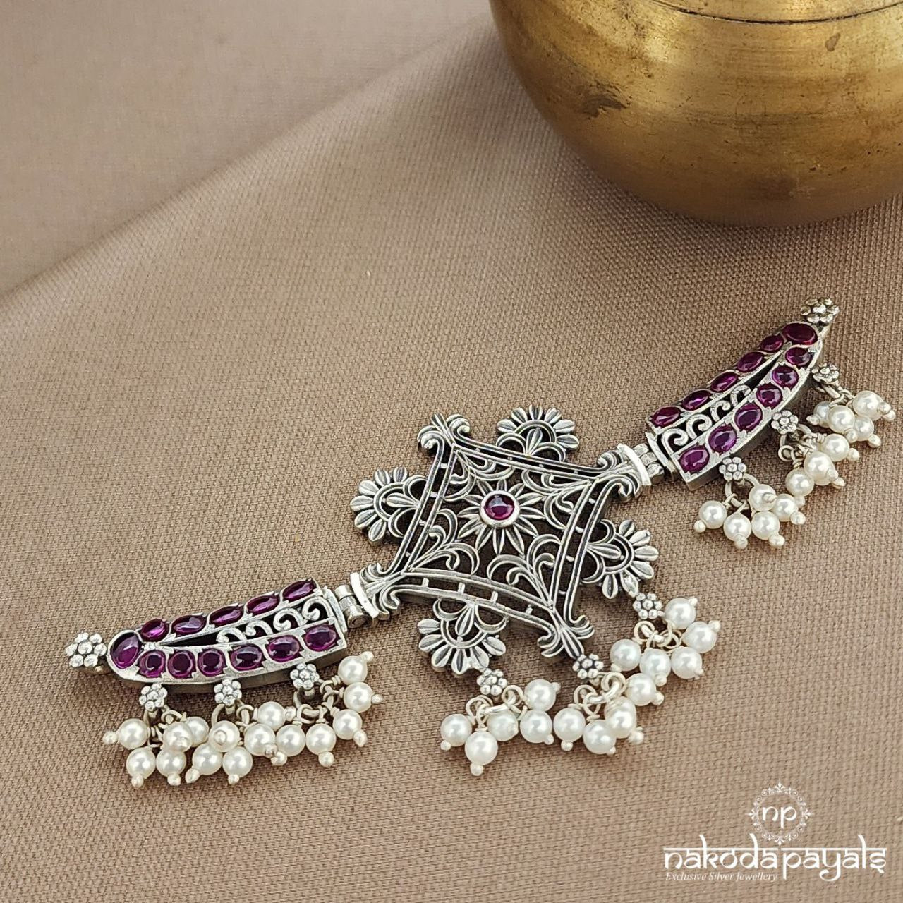 Squarish Pink Choker  (N11207)