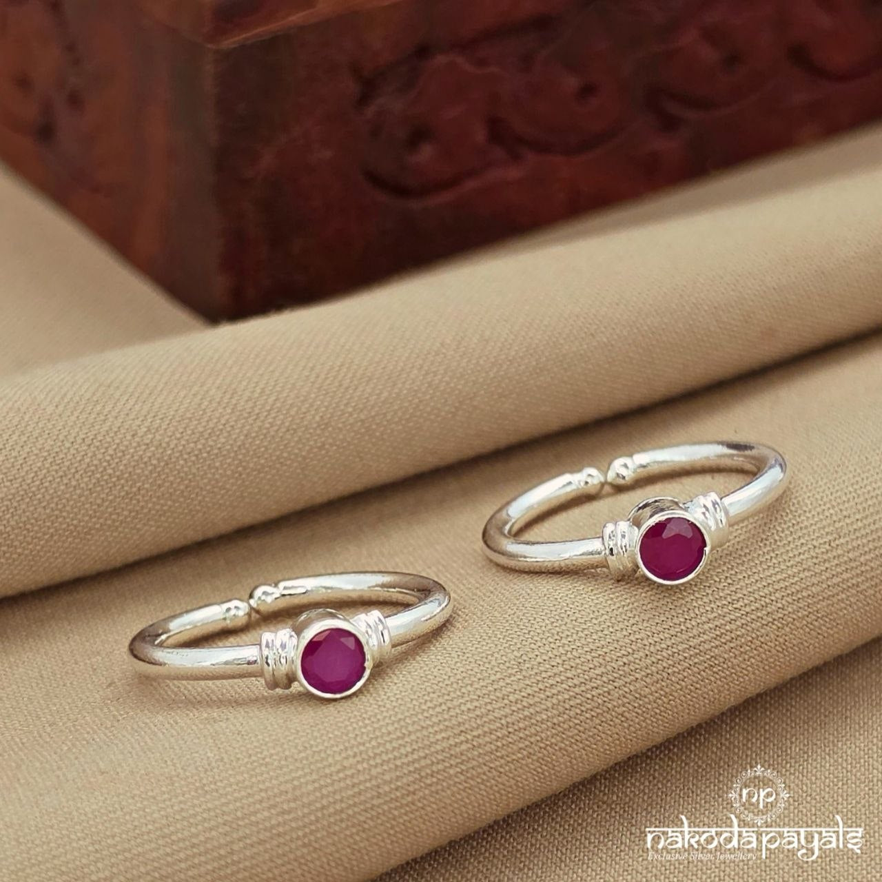 Pink Dot Toerings (T4881)