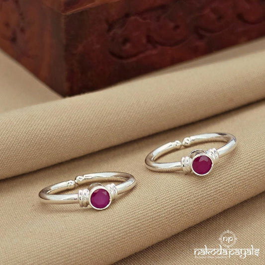 Pink Dot Toerings (T4881)