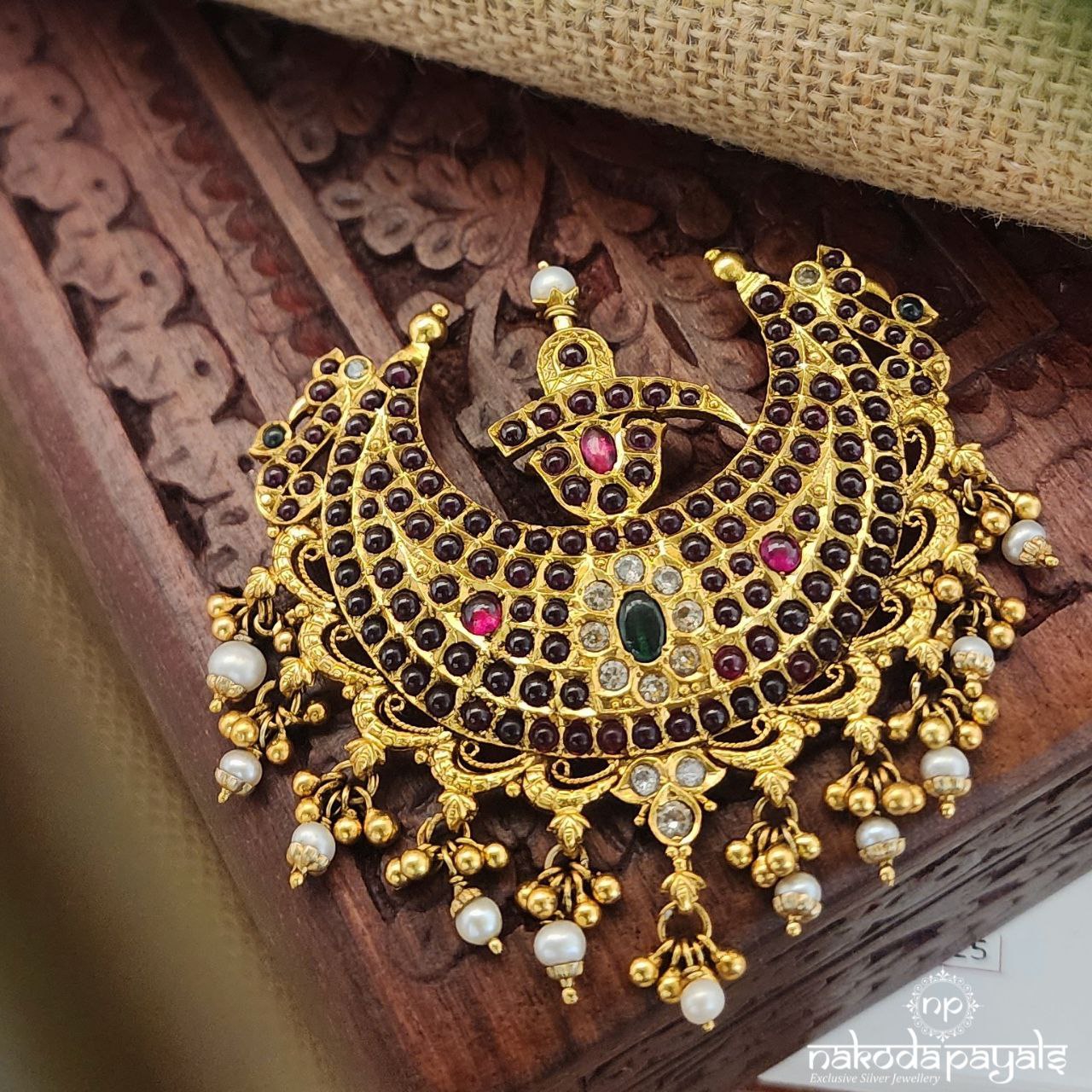 Ruby Coorgi Style Pendant ( Gp1781)