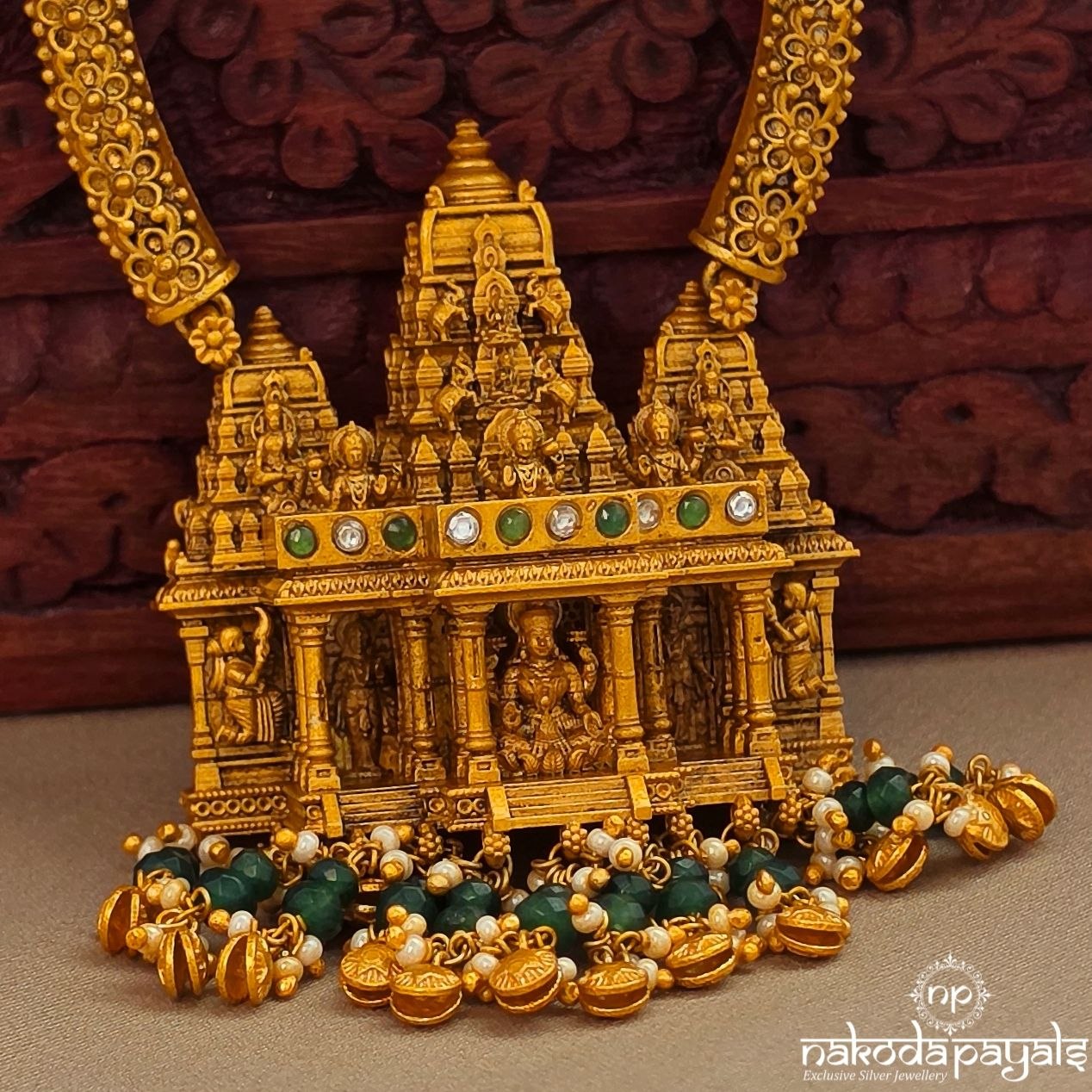Pearly Lakshmi Gopuram Neckpiece (Gn10157)