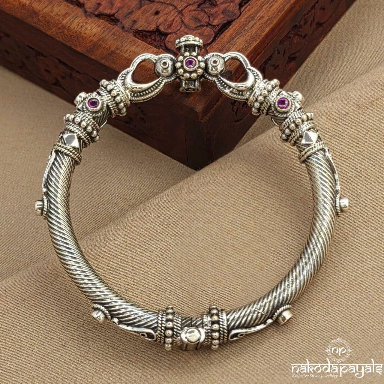 Traditional Pink Floral Kada (K6332)