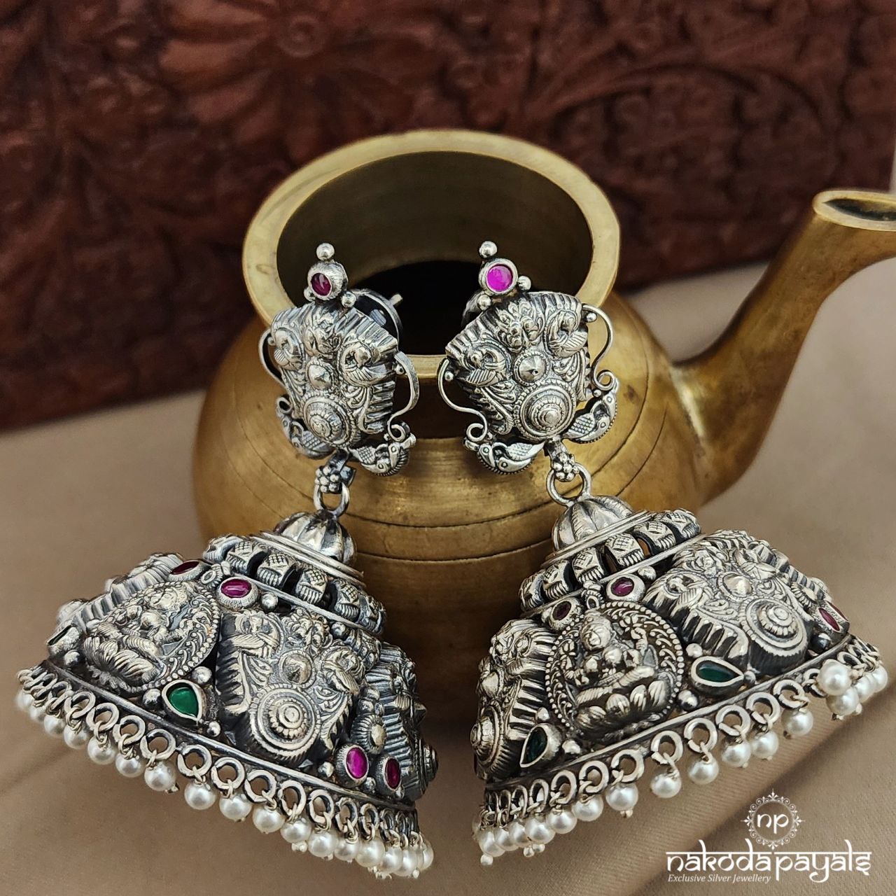 Lakshmi Coined Jhumka (J1344)