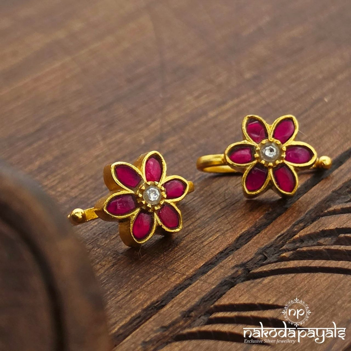 Pink Floral Bugadi (Ge11583)