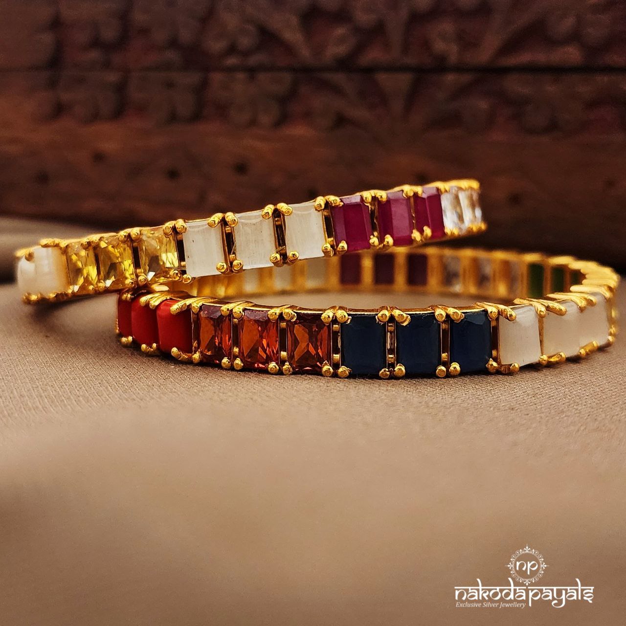 Navaratna Bangles Pair (Gk3231-33)