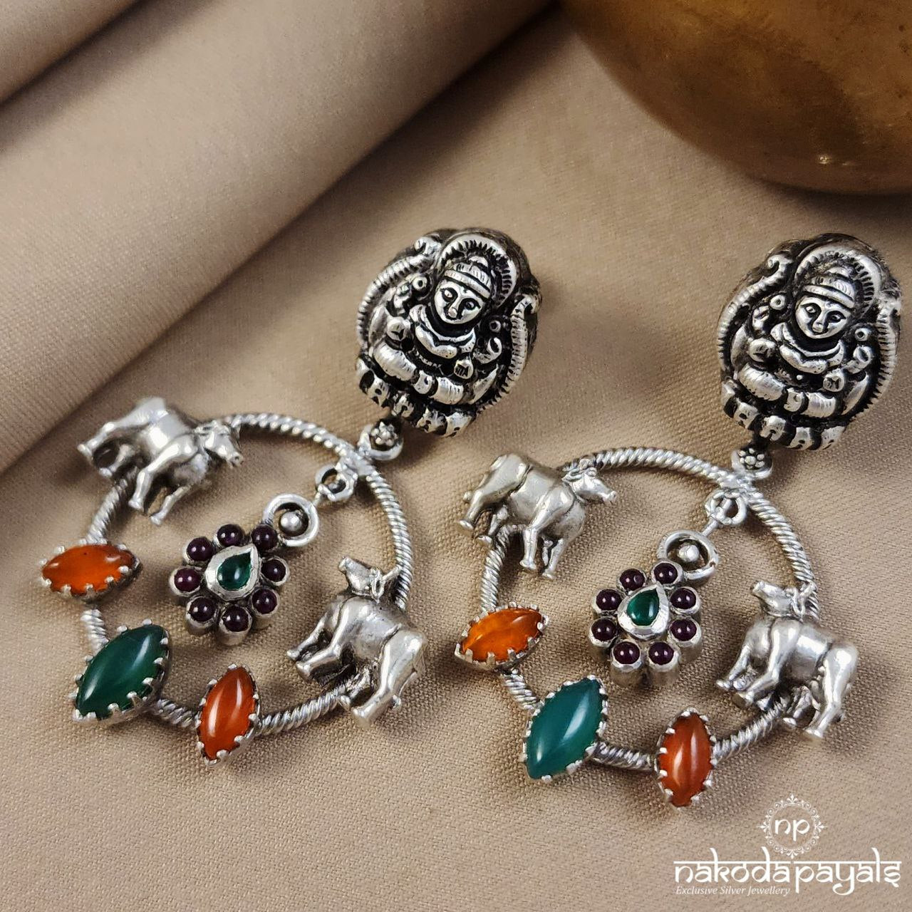 Unique Lakshmi Cow Earrings (C3184)