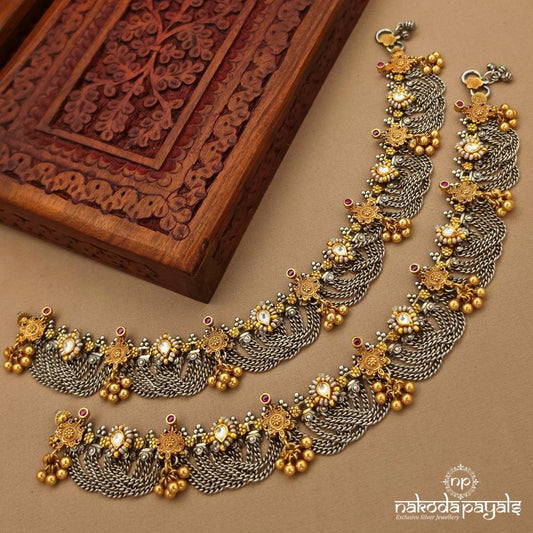 Marvelous Dual Tone Anklet (A7106)