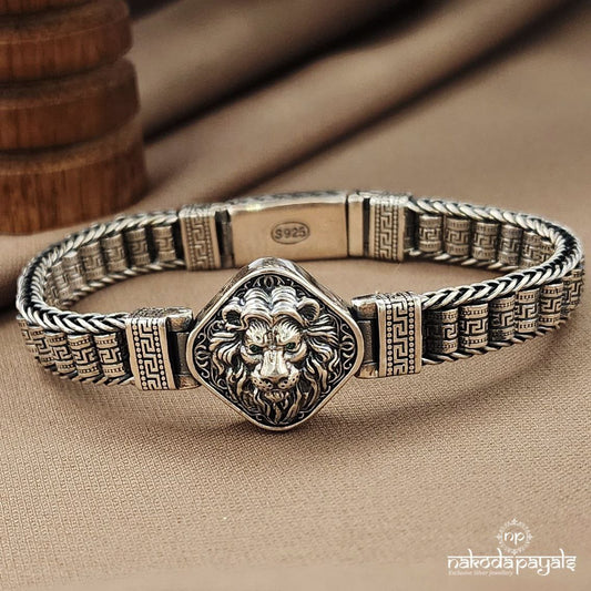 Lion Face Men's Bracelet (Mc1057)