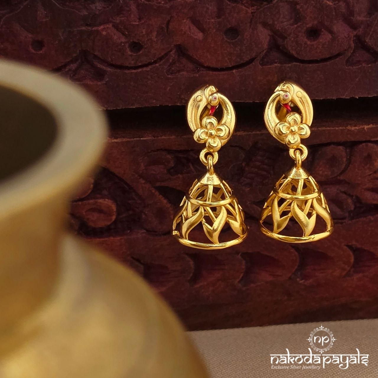 Peacock Elegant Jhumka (Ge10849)