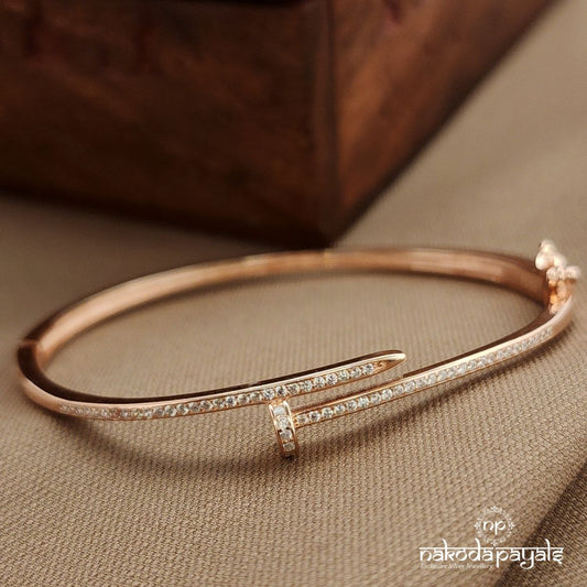 Rose Gold CZ Kada (St3758)