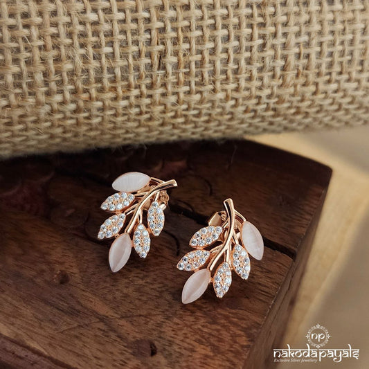 Crystal Leaf Vines Earrings (St3274)