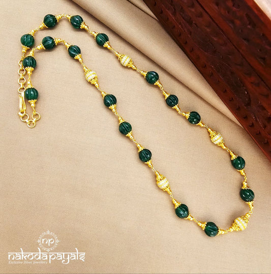 Emerald Green Bead Neckchain (Gn9968)