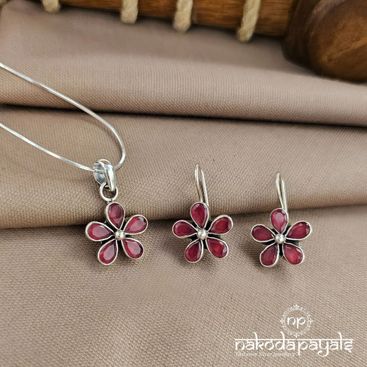 Pink Pendant Set (N11529)