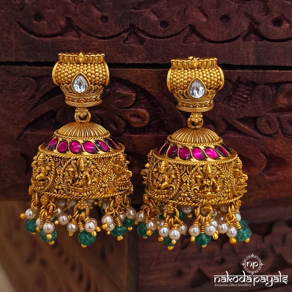 Goddess Lakshmi Jhumka (Ge11198)