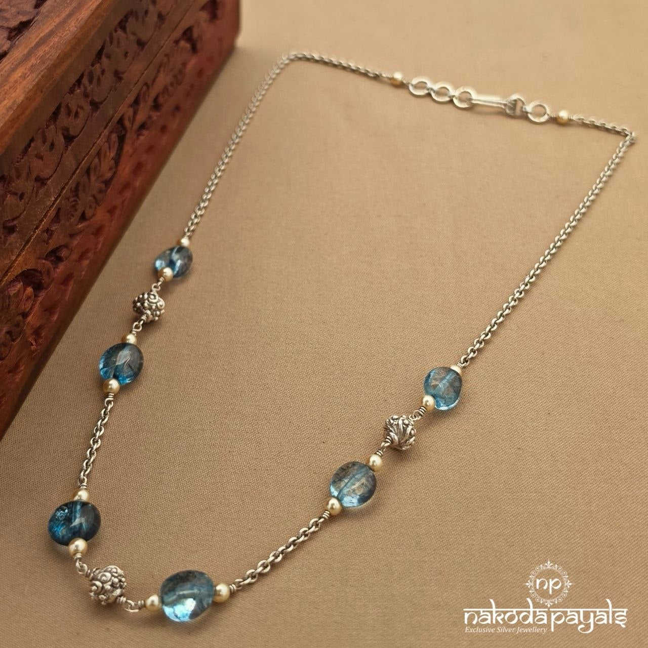 Blueish Pearl Neckpiece (N12092)