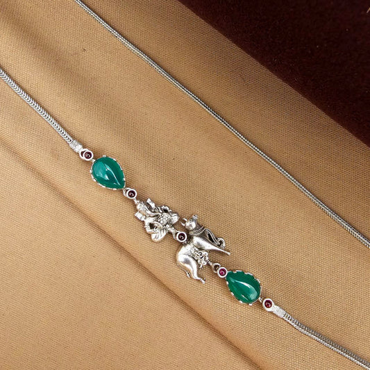 Greenish Ganesha Mope Mala (N11575)