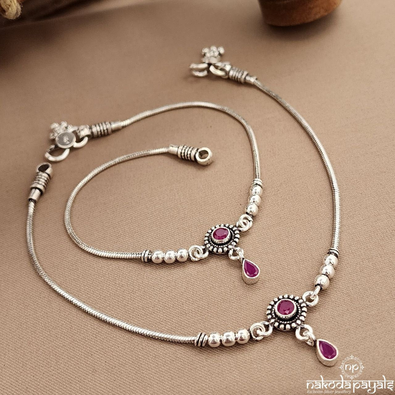 Pink Circular Anklets (A6561)