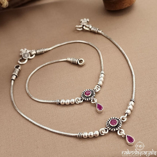 Pink Circular Anklets (A6561)