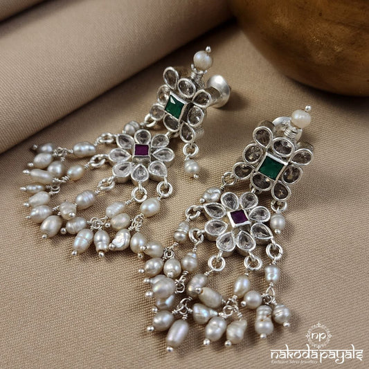 Pearled Drop Kemp Earrings (C3171)