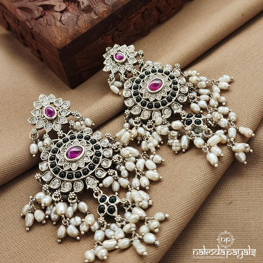 Torquoise pink Dot  Earrings (C3835)