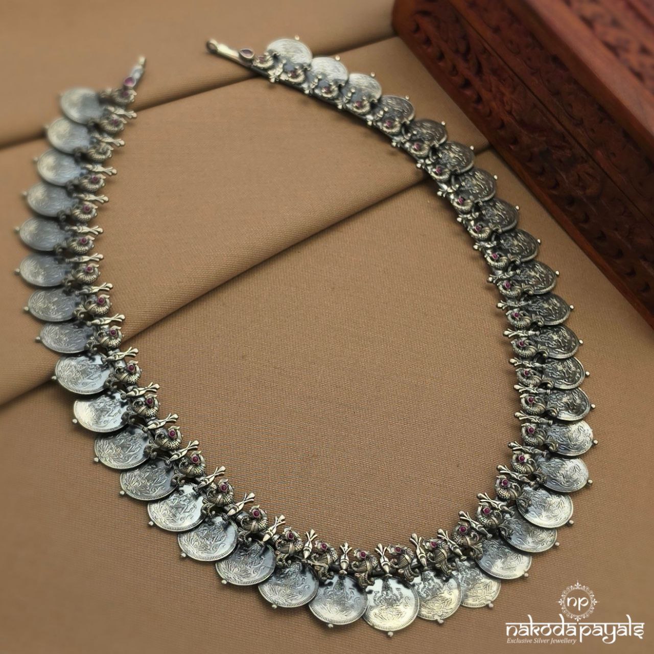 Peacock Lakshmi Kasu Neckpiece (N11626)