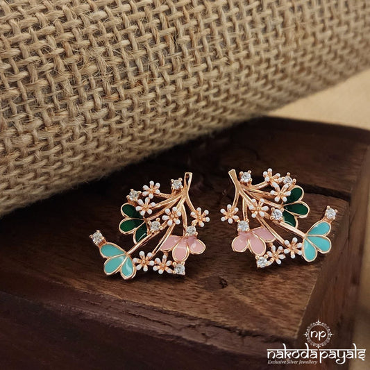 MultiColor Leafy Earrings (St3252)
