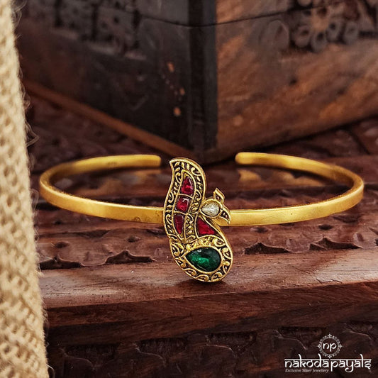 Unique Peacock Adjustable Kada (Gk3179)