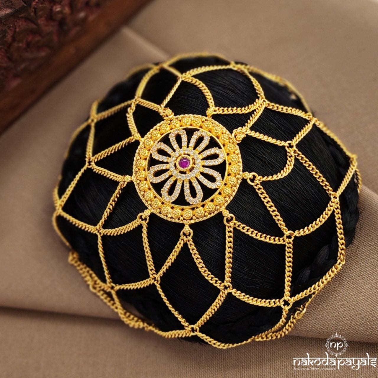 CZ Hair Bun (Ha0106)