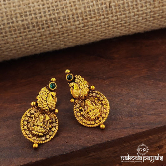 Green Peacock Lakshmi Studs (Ge10188)