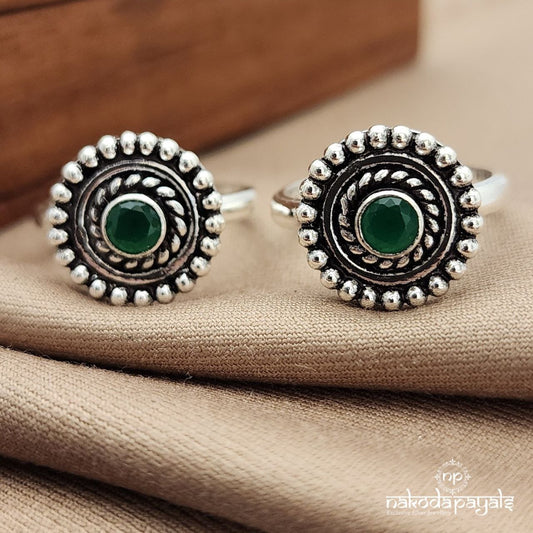 Green Dot Toerings (T4677)