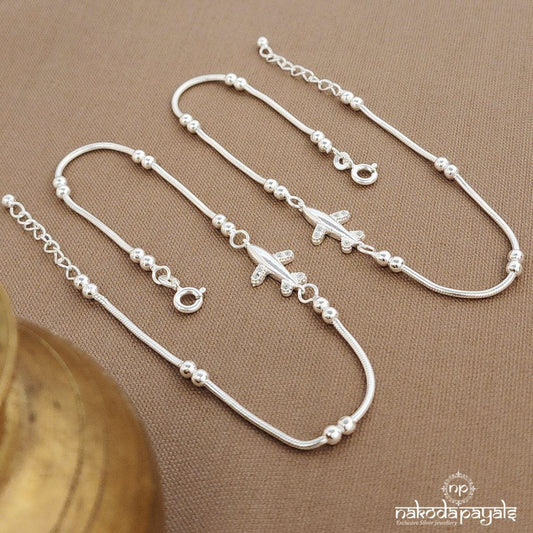 Aeroplane Ball Anklets (A6700)