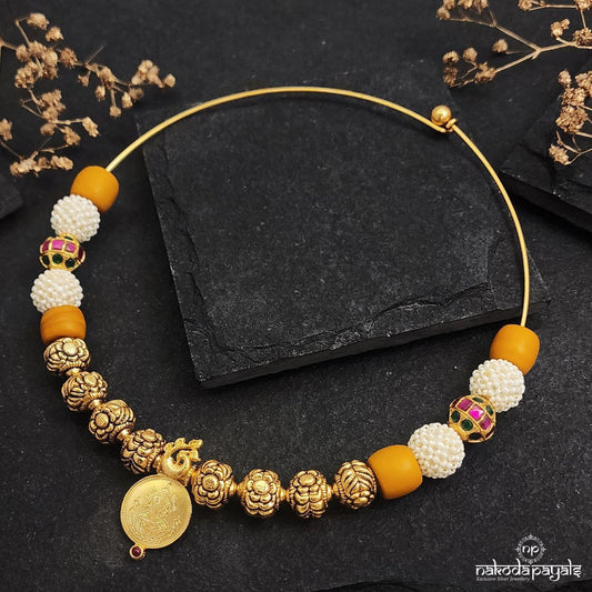 MultiColor Lakshmi Coin Slider Hasli (Gn8733)