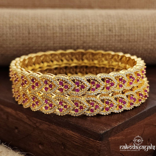 Graceful CZ Bangles (Gk3021)