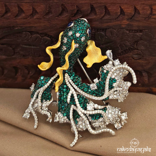 Majestic Gold Fish Brooch (St4088)