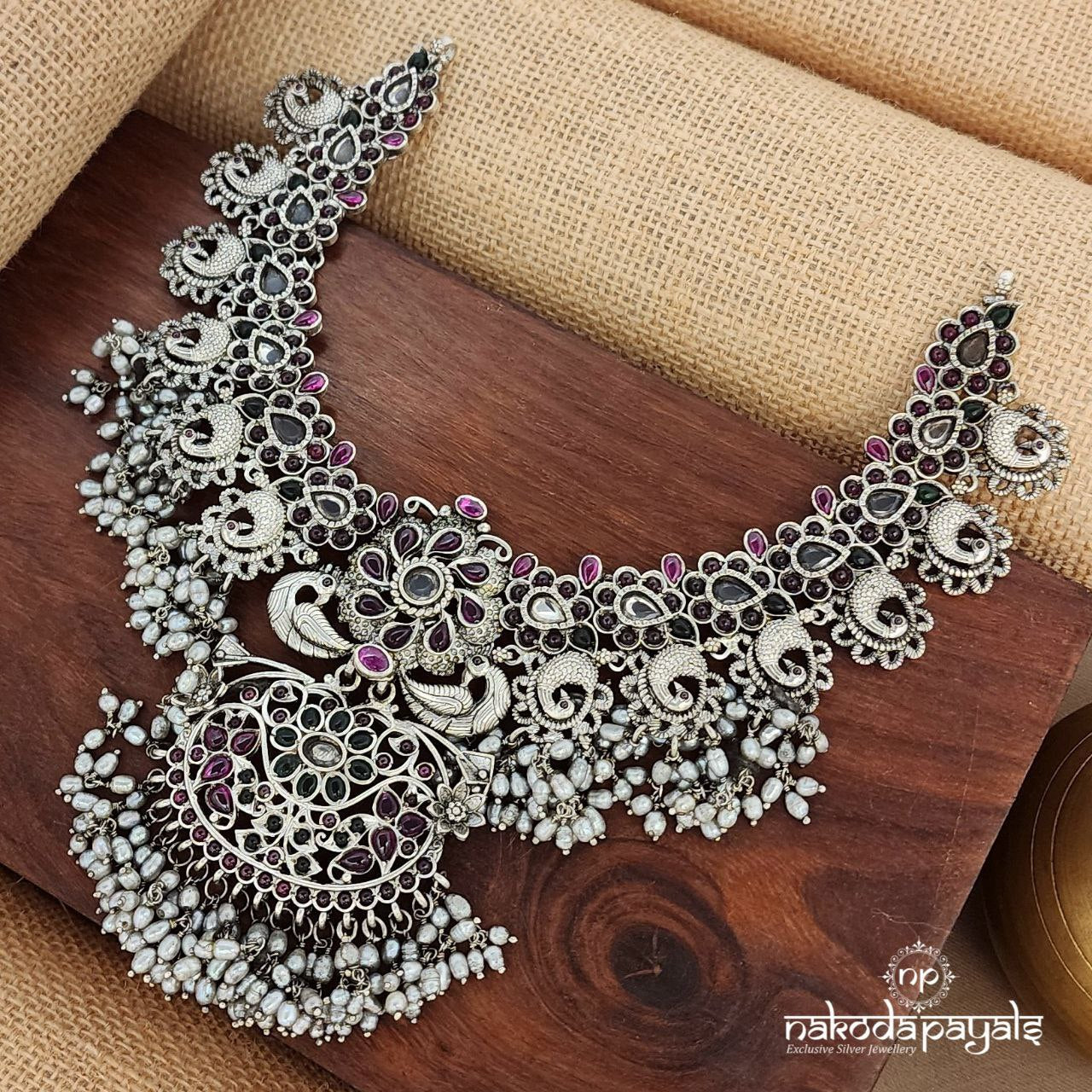 Traditional Oxidised Neckpiece (N11115)