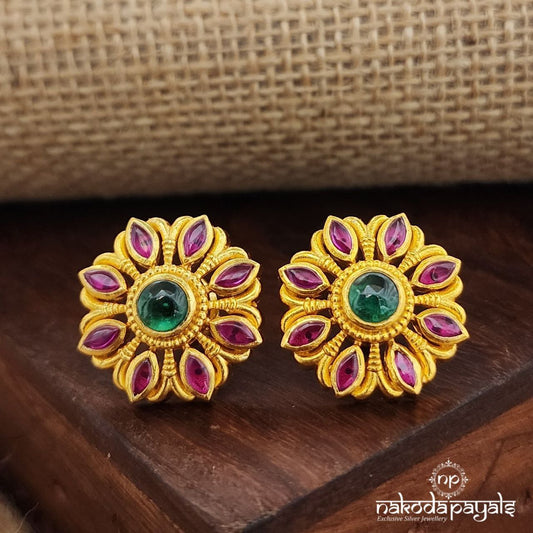 Kemp Green Dot Studs (Ge9340)