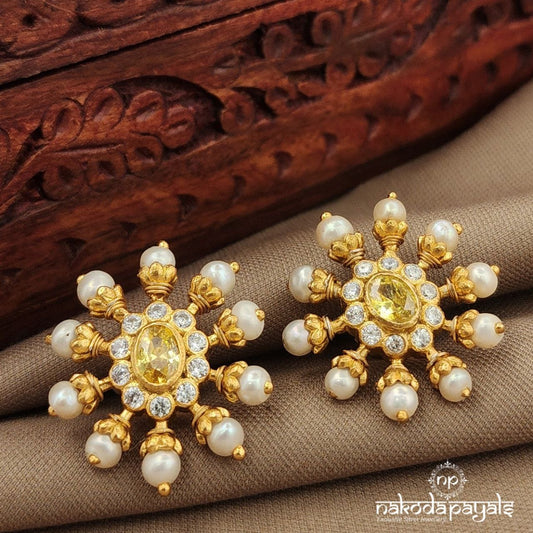 Yellow Coruscating Studs (Ge10414)