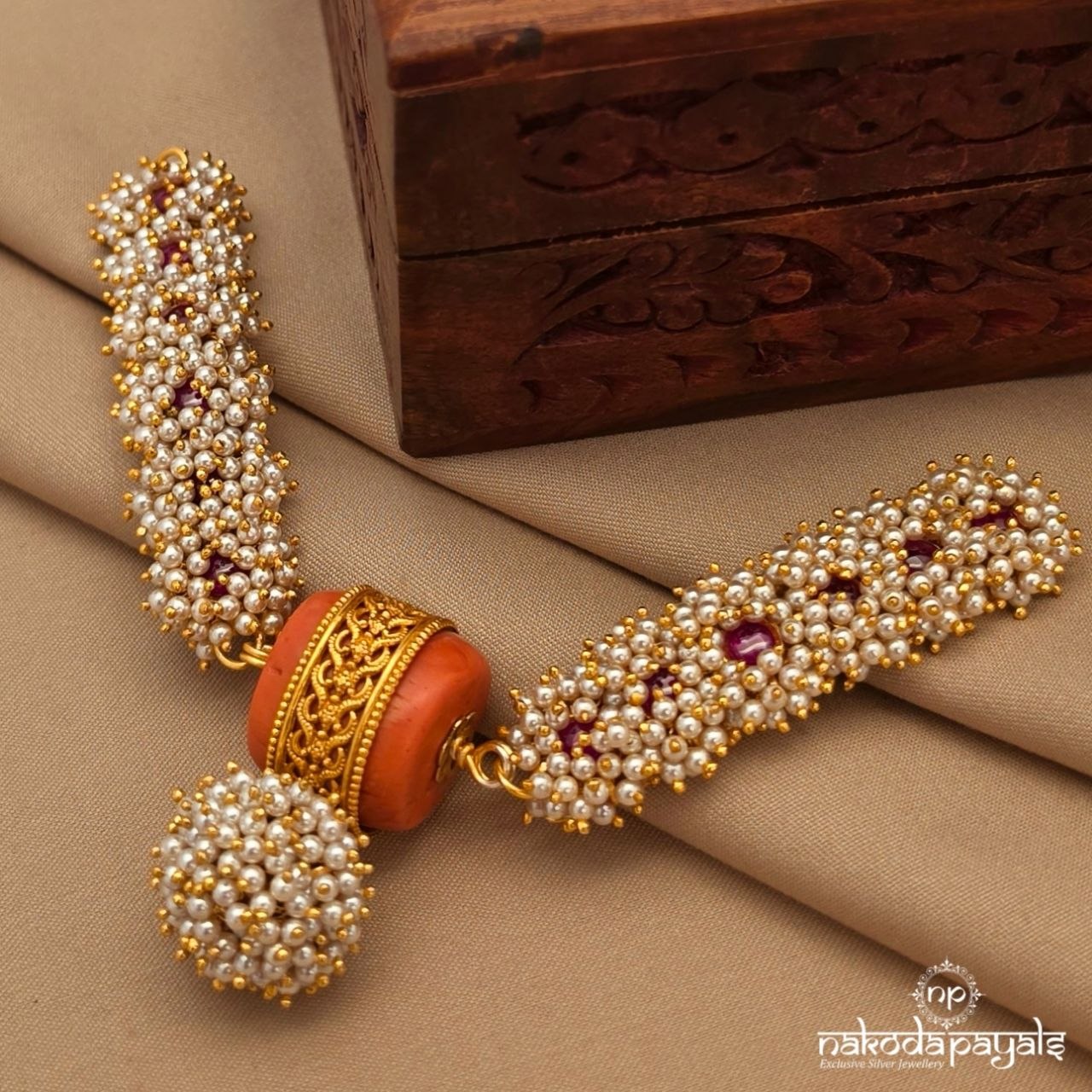 Pearl Coral Choker (Gn10454)