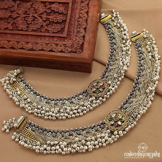 Exquiste Dual Tone Anklet (A6985)