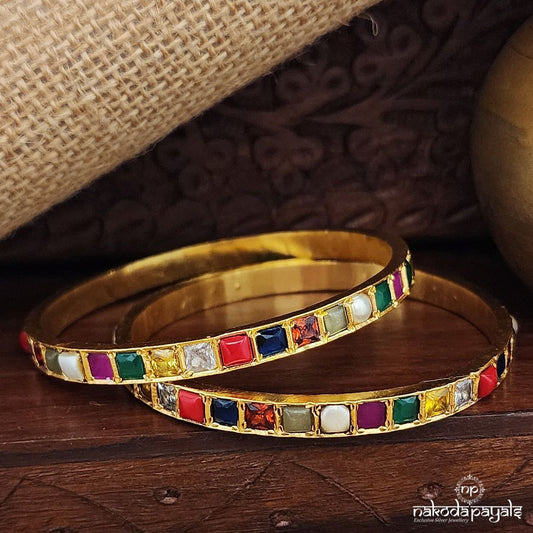 Navaratna Bangles Pairs (2.4) (Gk3144)