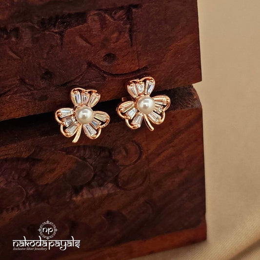 Floral Pearled Studs (St3952)