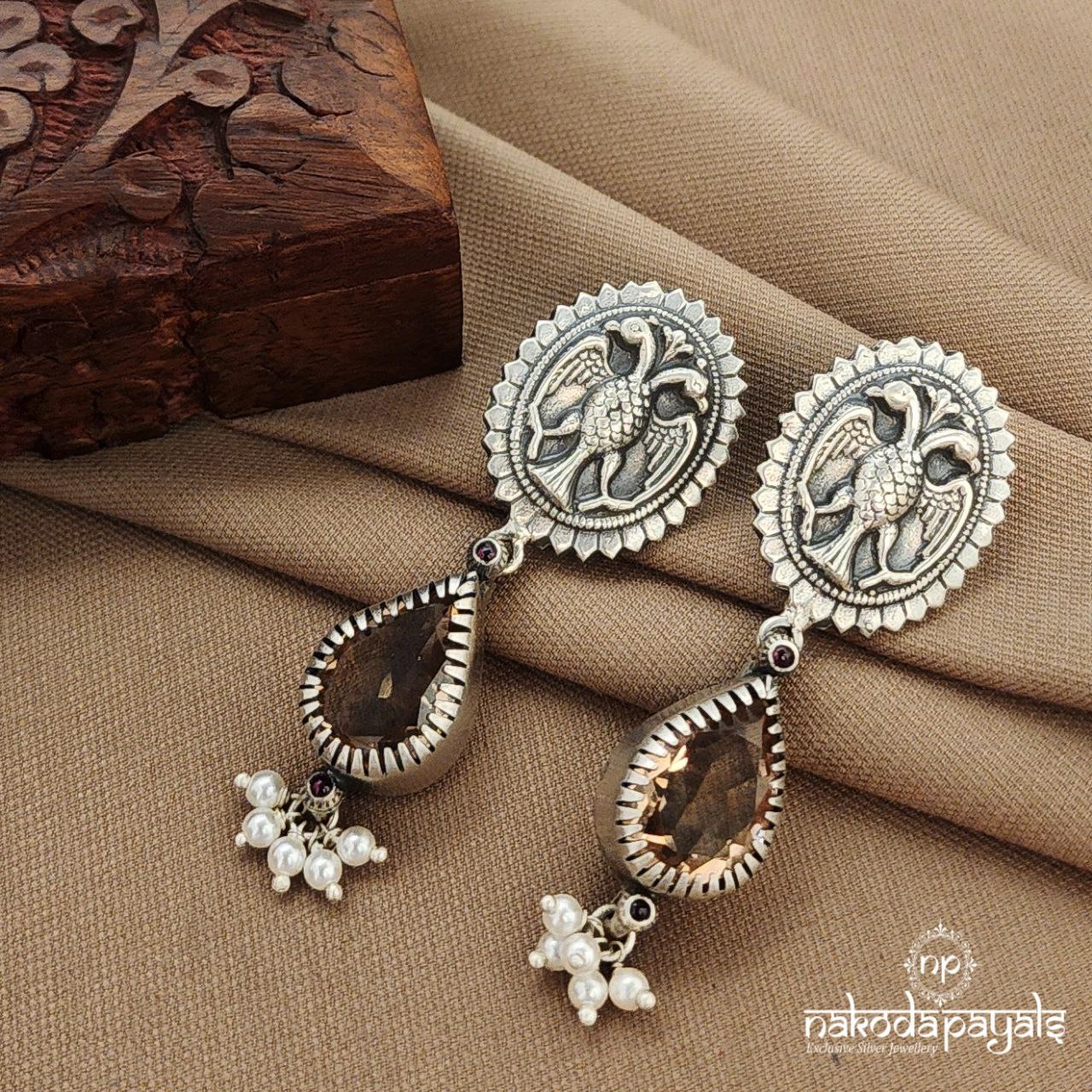 Gandaberunda Pink Earrings (C3845)