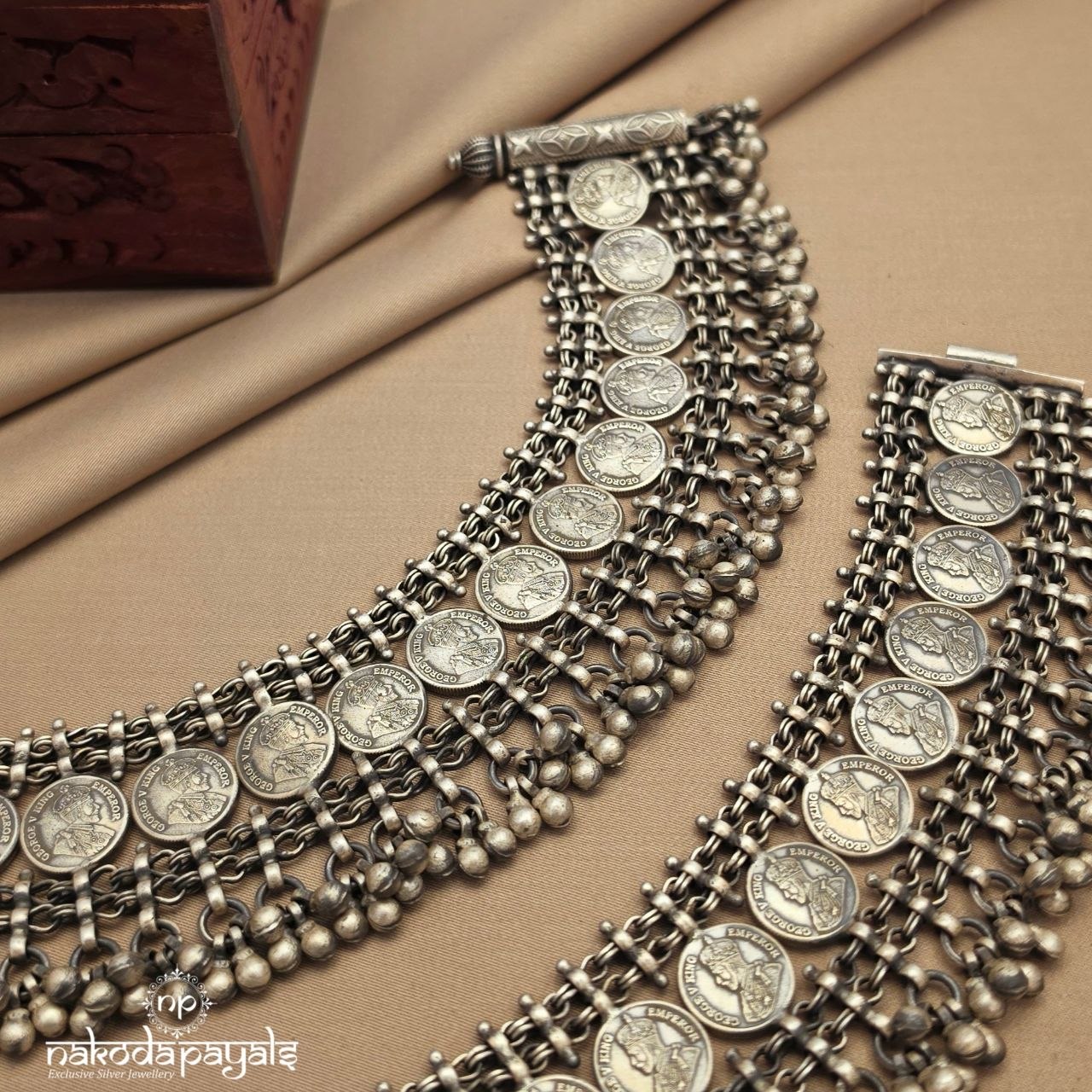 Victorian Coin Anklet (A6866)