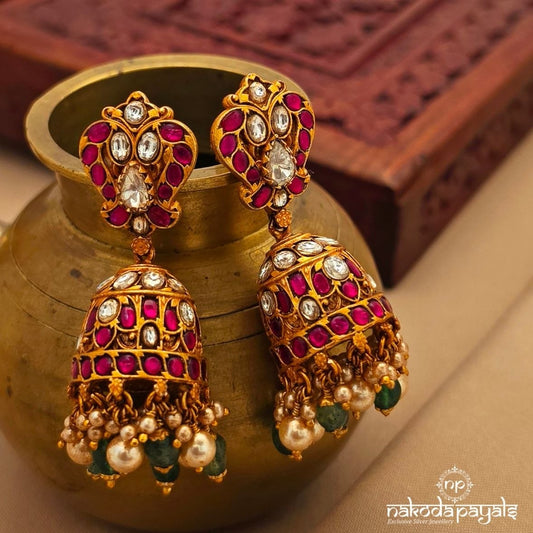 Butterfly Pearly  Jhumka (Ge10619)