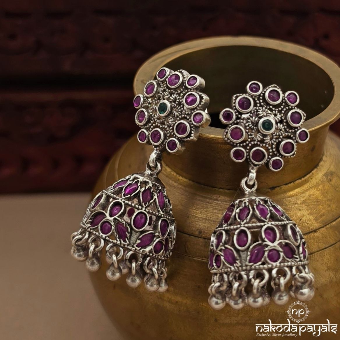 Exemplary Oxidised Jhumka (J1774)