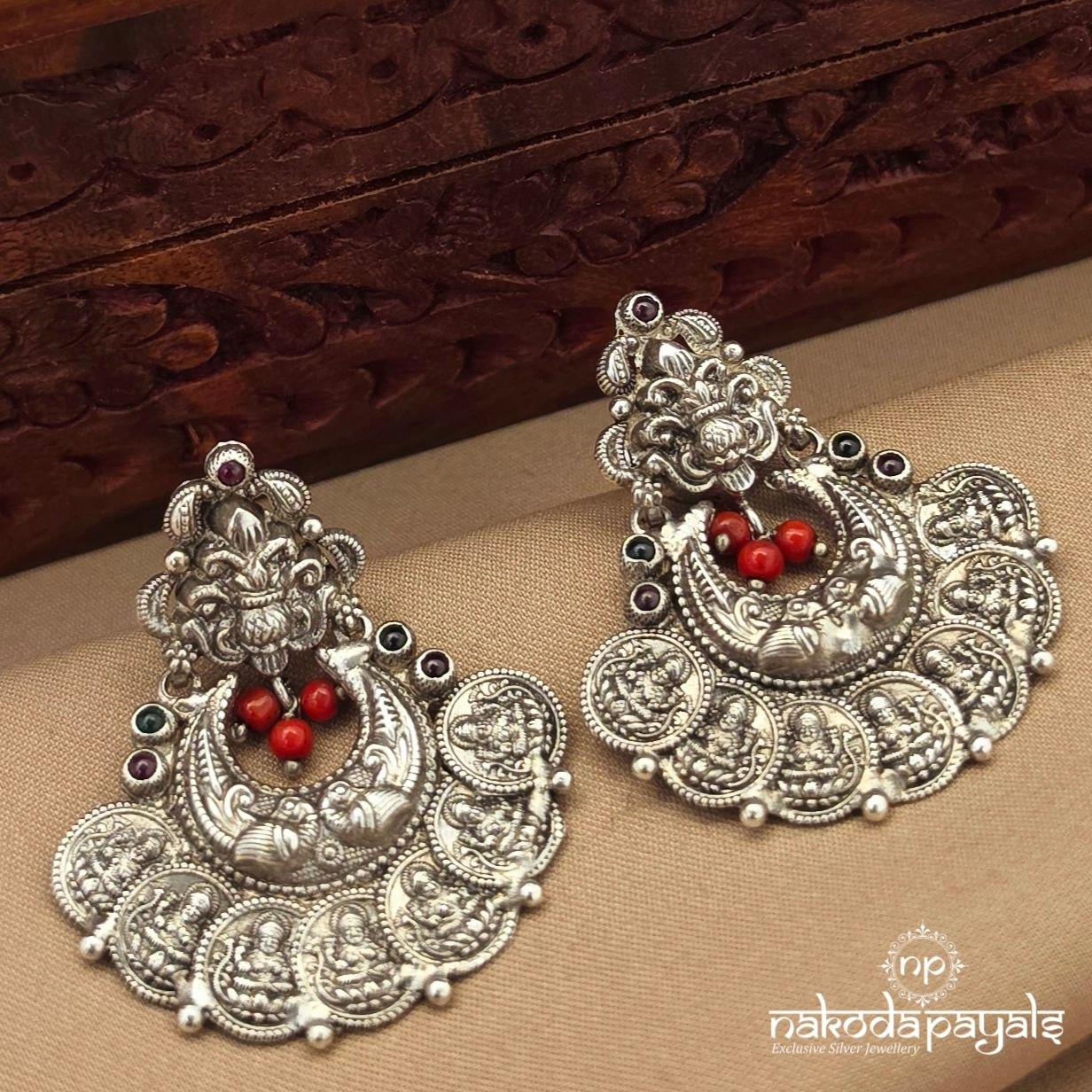 Coral Lakshmi Kasu Chandbali (C4259)