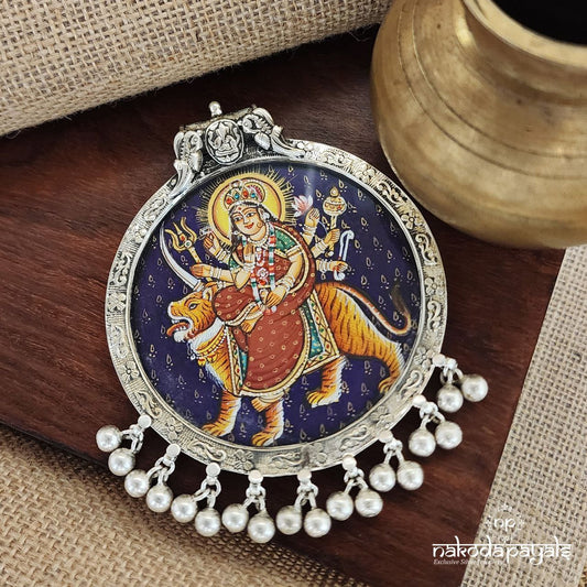 Durga Devi Painted Pendant (P2324)