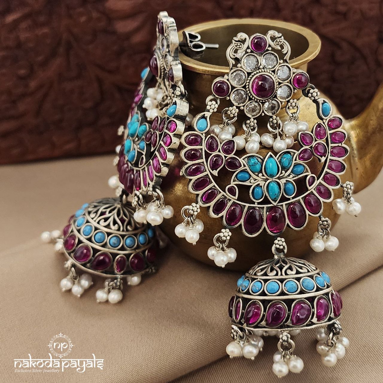 Gorgeous Lotus Chandbali (C3535)